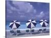 Beach Chairs and Ocean, U.S. Virgin Islands-Bill Bachmann-Stretched Canvas