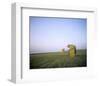 Beach chairs at Gruener Strand, Pellworm, Schleswig-Holstein, Germany-null-Framed Art Print