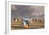Beach Chairs at the Beach of Sankt Peter Ording-Markus Lange-Framed Photographic Print