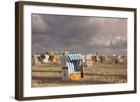 Beach Chairs at the Beach of Sankt Peter Ording-Markus Lange-Framed Photographic Print