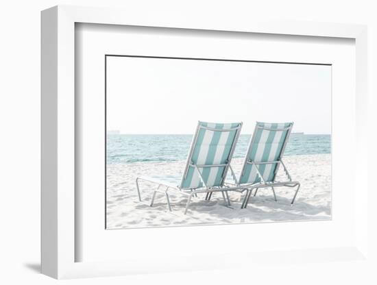 Beach Chairs By The Ocean-Elena Chukhlebova-Framed Photographic Print