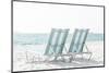 Beach Chairs By The Ocean-Elena Chukhlebova-Mounted Photographic Print