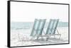 Beach Chairs By The Ocean-Elena Chukhlebova-Framed Stretched Canvas