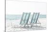 Beach Chairs By The Ocean-Elena Chukhlebova-Stretched Canvas