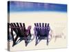 Beach Chairs, Curacao, Caribbean-Michele Westmorland-Stretched Canvas