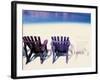Beach Chairs, Curacao, Caribbean-Michele Westmorland-Framed Photographic Print