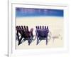 Beach Chairs, Curacao, Caribbean-Michele Westmorland-Framed Photographic Print