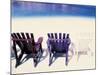 Beach Chairs, Curacao, Caribbean-Michele Westmorland-Mounted Photographic Print