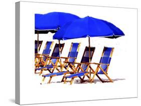 Beach Chairs II-Karen Williams-Stretched Canvas