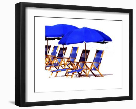 Beach Chairs II-Karen Williams-Framed Giclee Print