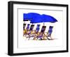 Beach Chairs II-Karen Williams-Framed Giclee Print