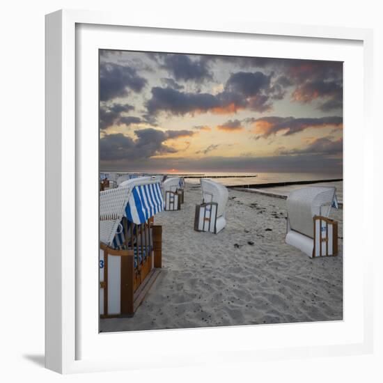 Beach Chairs, Nienhagen (Municipality), Mecklenburg-Western Pomerania, Germany-Rainer Mirau-Framed Photographic Print