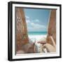 Beach Chairs on a Beach-null-Framed Photographic Print