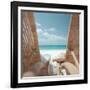 Beach Chairs on a Beach-null-Framed Photographic Print