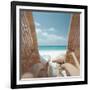 Beach Chairs on a Beach-null-Framed Photographic Print