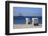 Beach Chairs on the Baltic Sea Beach in Front of Pelzerhaken-Uwe Steffens-Framed Photographic Print