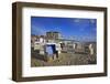 Beach Chairs on the Beach in Front of the 'Hotel Miramar' in Westerland on the Island of Sylt-Uwe Steffens-Framed Photographic Print