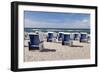 Beach Chairs on the Beach of Westerland-Markus Lange-Framed Premium Photographic Print