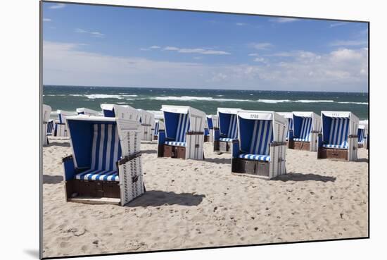 Beach Chairs on the Beach of Westerland-Markus Lange-Mounted Photographic Print