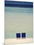 Beach Chairs on White Sand Beach of Ari Atoll, Maldives-Stuart Westmoreland-Mounted Photographic Print