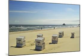 Beach Chairs, Usedom, Baltic Sea, Mecklenburg-Vorpommern, Germany, Europe-Jochen Schlenker-Mounted Photographic Print