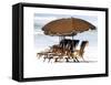 Beach Chairs V-Karen Williams-Framed Stretched Canvas