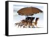 Beach Chairs V-Karen Williams-Framed Stretched Canvas