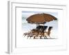 Beach Chairs V-Karen Williams-Framed Giclee Print