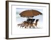 Beach Chairs V-Karen Williams-Framed Giclee Print