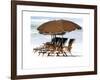 Beach Chairs V-Karen Williams-Framed Giclee Print