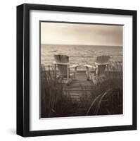 Beach Chairs-Christine Triebert-Framed Art Print