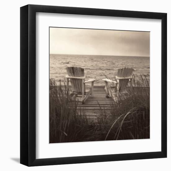 Beach Chairs-Christine Triebert-Framed Art Print