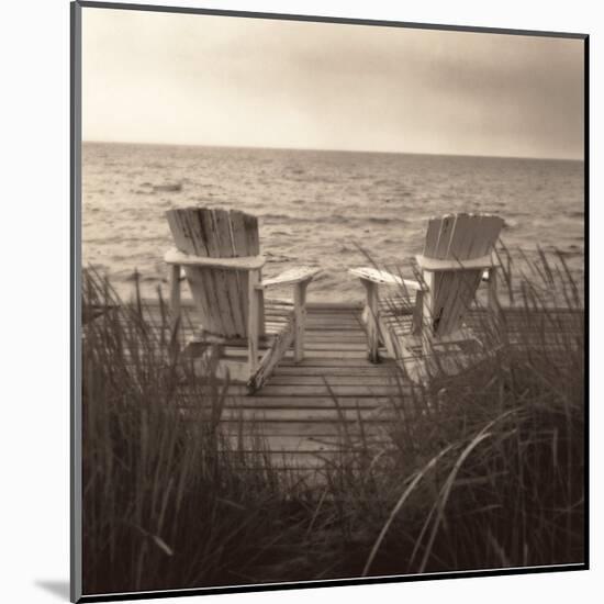 Beach Chairs-Christine Triebert-Mounted Art Print