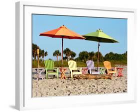 Beach Chairs-Kathy Mansfield-Framed Photographic Print