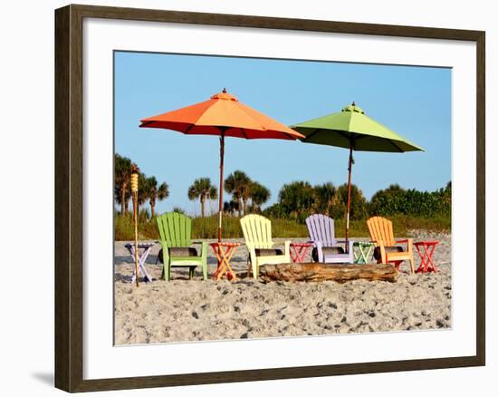 Beach Chairs-Kathy Mansfield-Framed Photographic Print