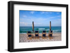 Beach Chairs-George Cannon-Framed Photographic Print