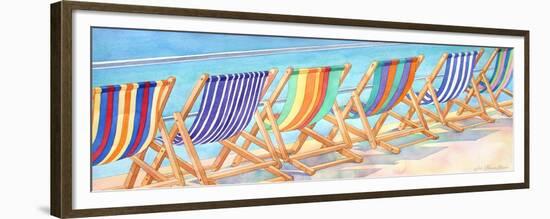 Beach Chairs-Julie Goonan-Framed Premium Giclee Print