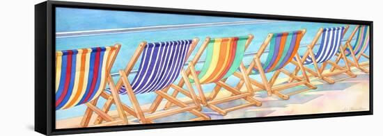 Beach Chairs-Julie Goonan-Framed Stretched Canvas