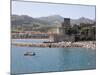 Beach, Chateau Royal, Collioure, Pyrenees-Orientales, Languedoc, France, Europe-Martin Child-Mounted Photographic Print