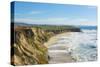 Beach cliffs of Half Moon Bay, California-Bill Bachmann-Stretched Canvas