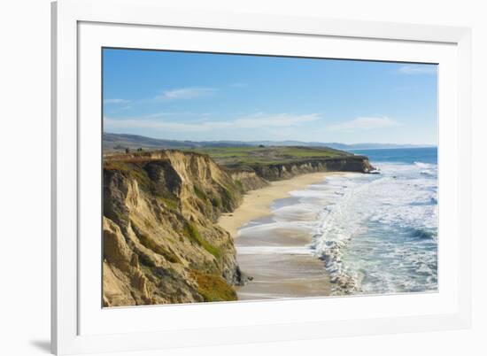 Beach cliffs of Half Moon Bay, California-Bill Bachmann-Framed Premium Photographic Print