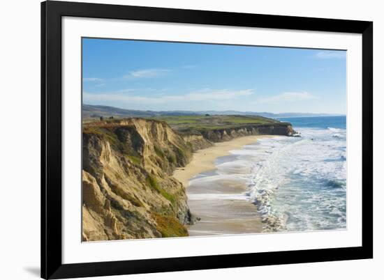 Beach cliffs of Half Moon Bay, California-Bill Bachmann-Framed Premium Photographic Print