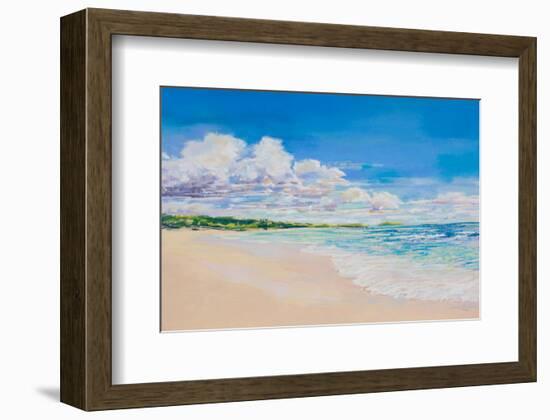 Beach Clouds-null-Framed Art Print