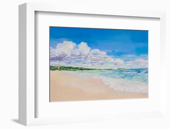 Beach Clouds-null-Framed Art Print