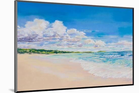 Beach Clouds-null-Mounted Art Print