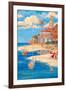 Beach Club II-Paul Brent-Framed Art Print