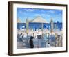 Beach Club Tails II-Carol Saxe-Framed Art Print