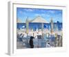 Beach Club Tails II-Carol Saxe-Framed Art Print