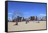 Beach, Coney Island, Brooklyn, New York City, United States of America, North America-Wendy Connett-Framed Stretched Canvas