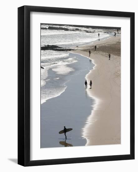 Beach, Coolangatta, Gold Coast, Queensland, Australia-David Wall-Framed Photographic Print